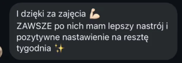 Opinia uczestnika - lepszy nastrój po zajęciach